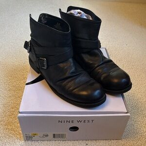 Nine West Black Leather Boots